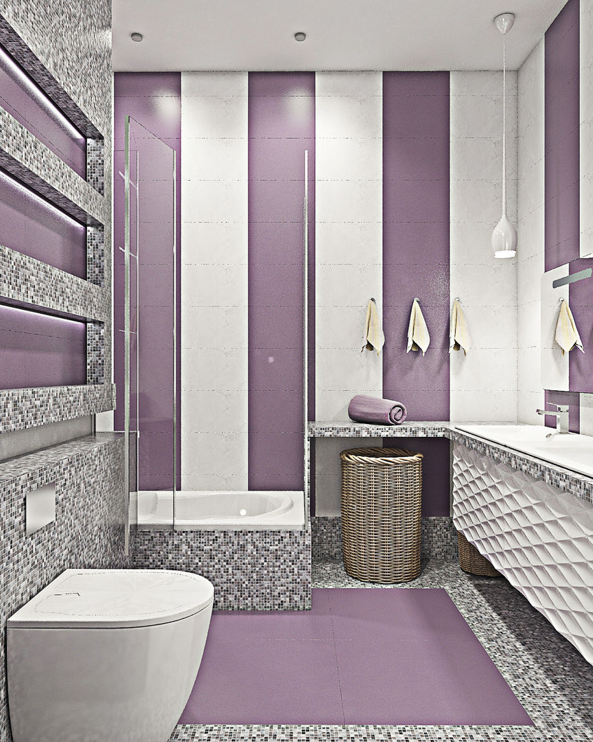 Оттенки фиолетового, Pure Design Pure Design Baños de estilo escandinavo