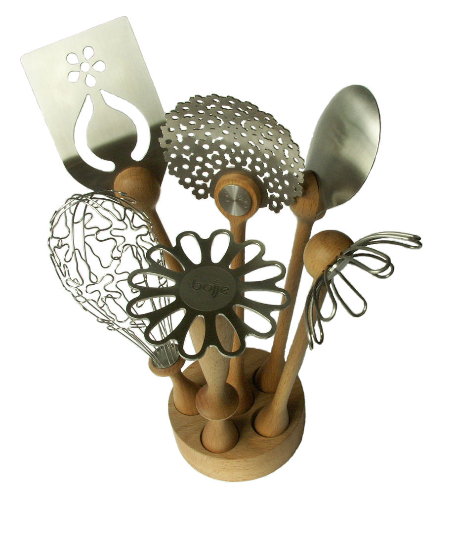 Wild Flower Utensil Set bojje ltd Eclectic style kitchen Kitchen utensils