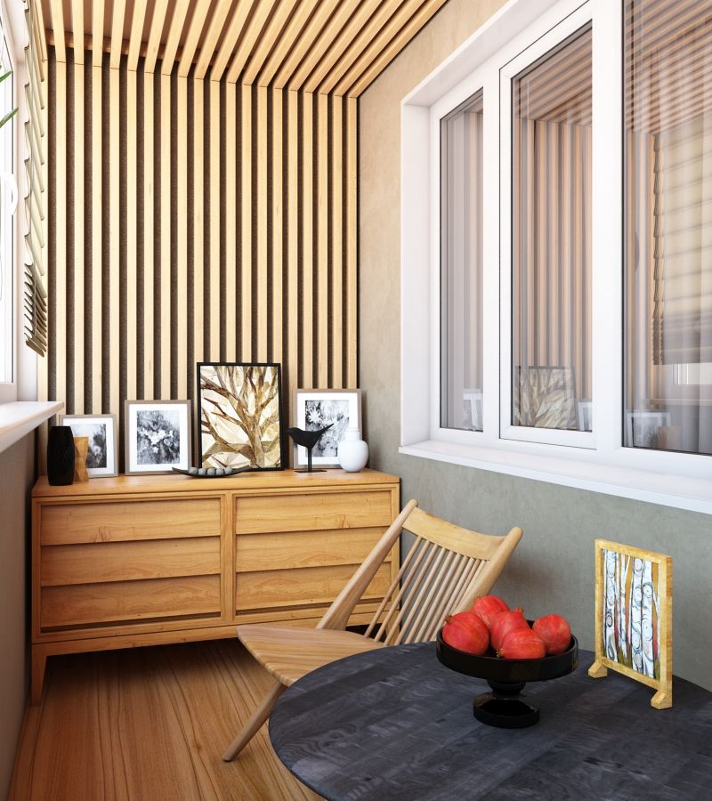 Современная квартира, Студия дизайна "New Art" Студия дизайна 'New Art' Balcon, Veranda & Terrasse modernes