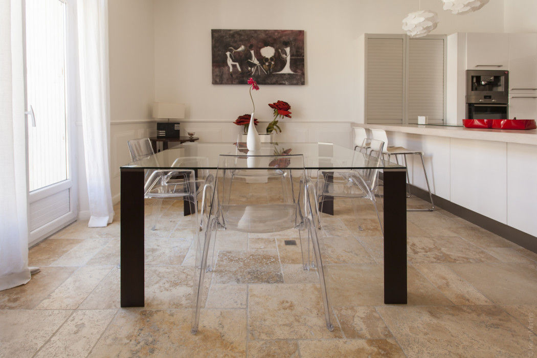 Appartement à Sète , ATELIER WM ATELIER WM Modern dining room