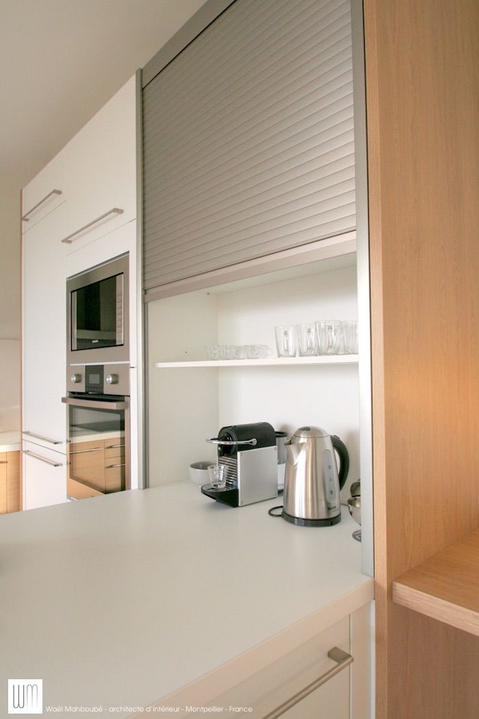Appartement à Cannes meublé entièrement par wm, ATELIER WM ATELIER WM Minimalist kitchen