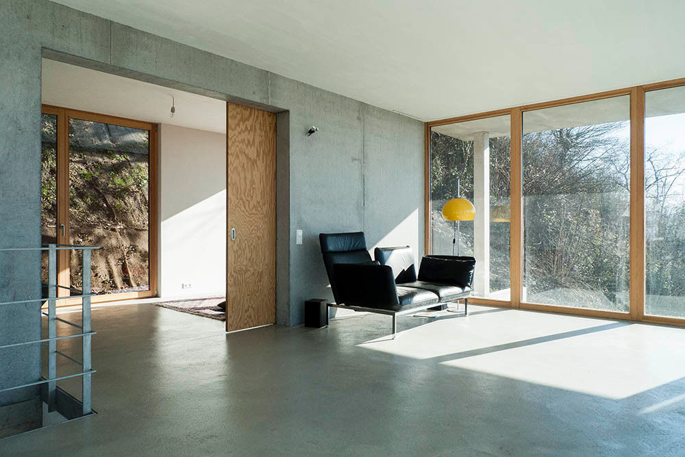 Modernes Traumhaus mit 1a-Aussicht, GIAN SALIS ARCHITEKT GIAN SALIS ARCHITEKT Modern Living Room