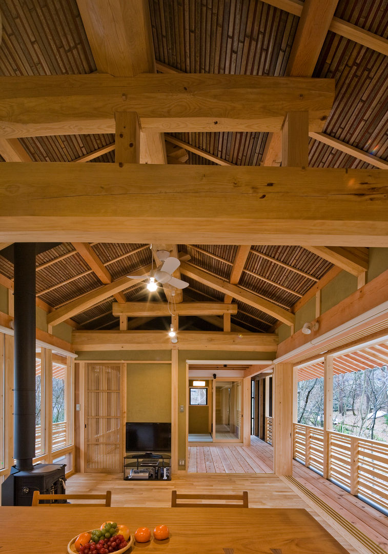 House in Daisen, 大角雄三設計室 大角雄三設計室 Scandinavian style houses Wood Wood effect