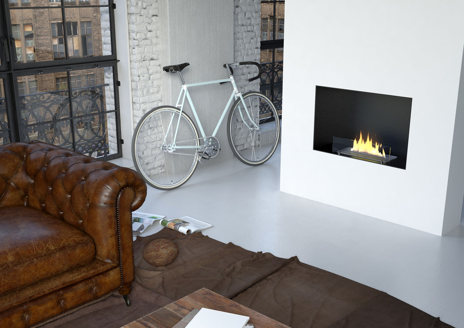 Collezione caminetti d'arredo, MaisonFire MaisonFire Modern living room Fireplaces & accessories