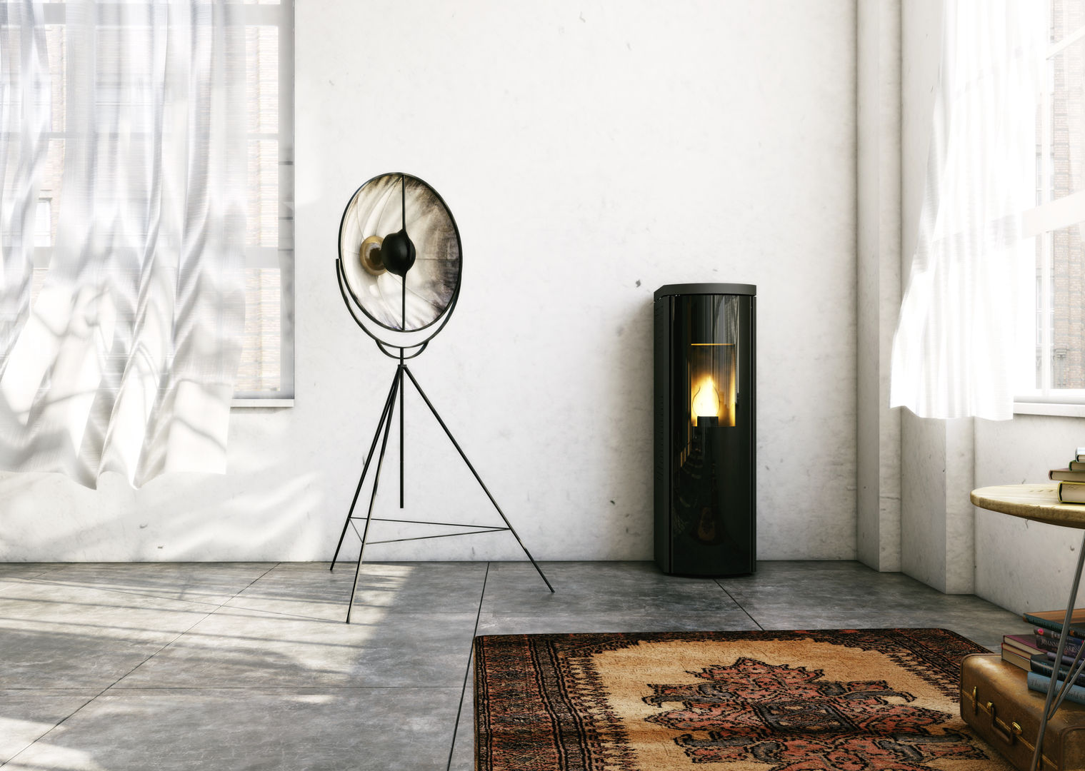 Stufe a pellet Skia Design, MaisonFire MaisonFire Living room design ideas Fireplaces & accessories