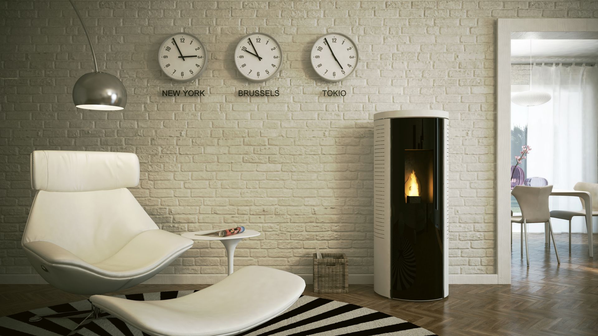 Stufe a pellet Skia Design, MaisonFire MaisonFire Salon Cheminées & accessoires