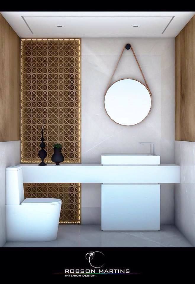 Washroom Robson Martins Interior Design Modern Banyo