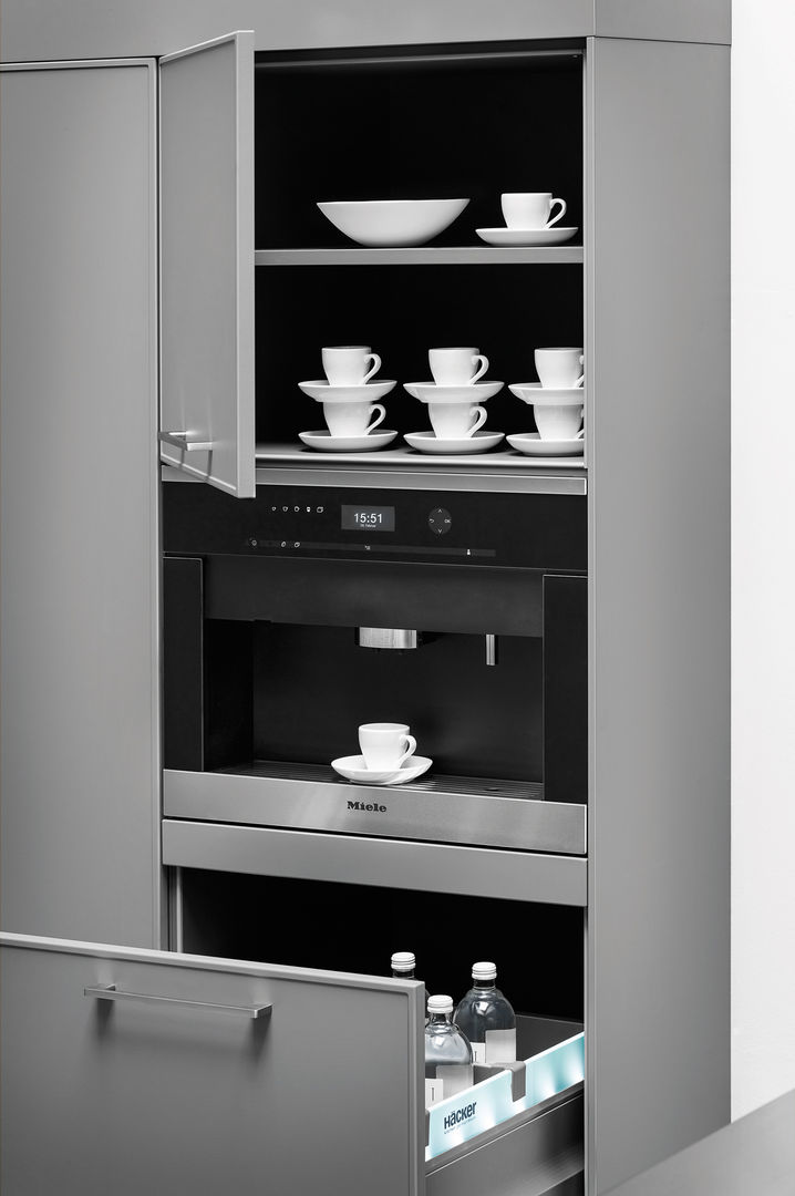 Integrated Coffee Machine fit Kitchens Moderne keukens Electronica