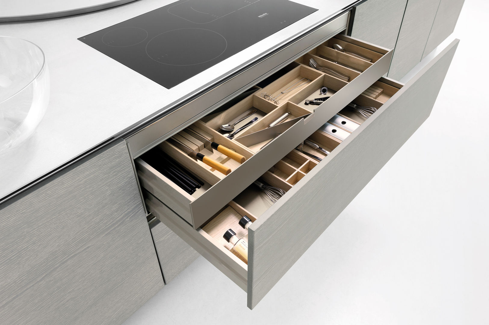 Storage options to make life easier fit Kitchens Moderne keukens Accessoires & textiel
