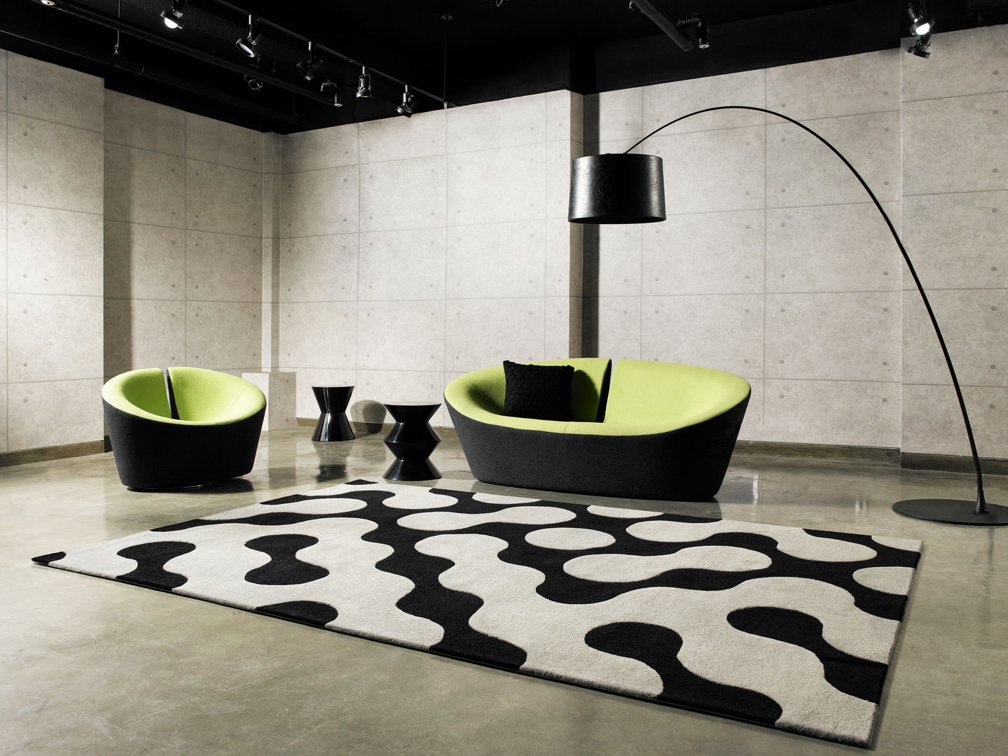 [디자인카페트,모던인테리어,옵티컬패턴] GEO, CAURA CARPET CAURA CARPET Lantai Carpets & rugs