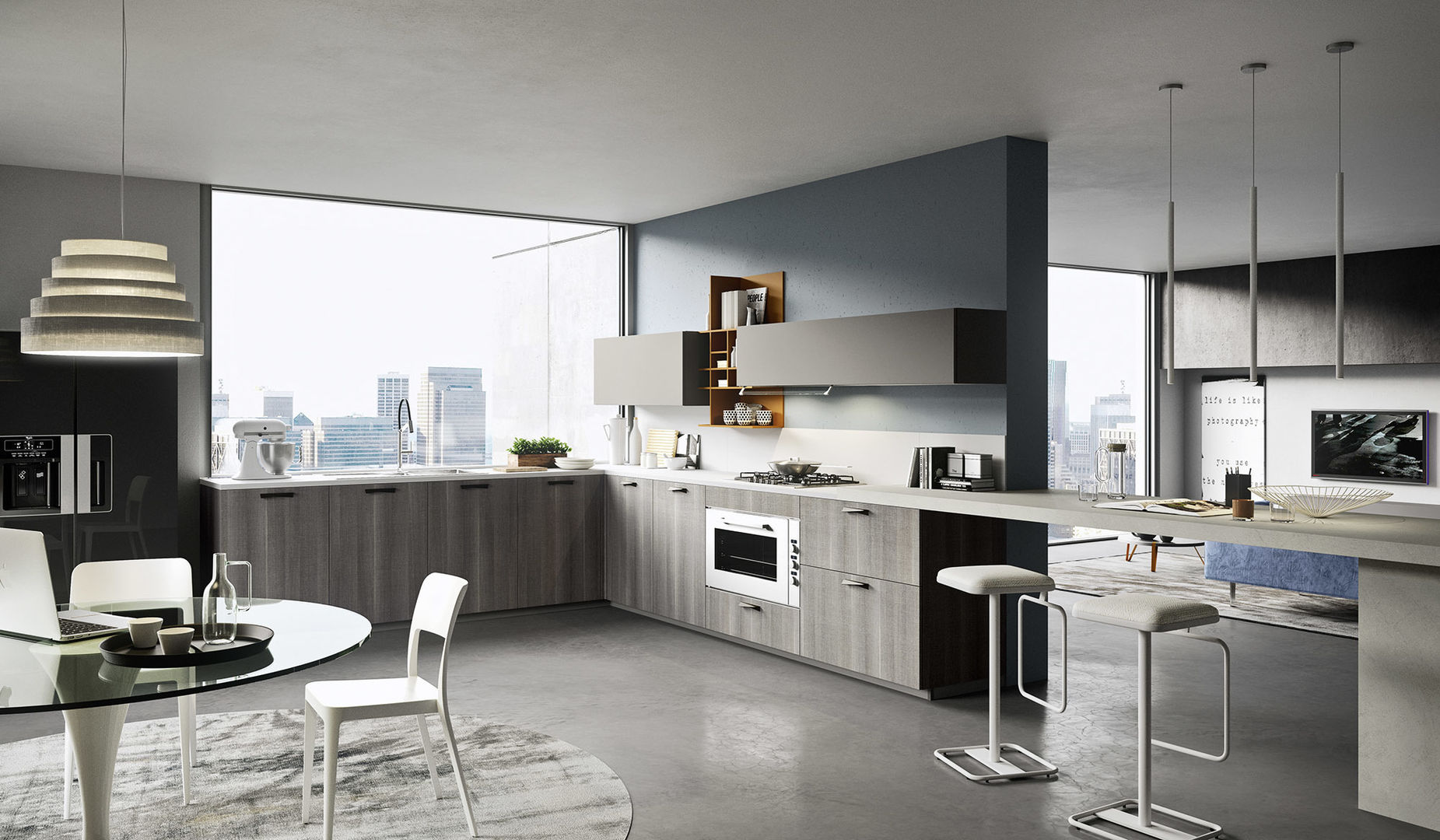 ONE_K handle, Siloma srl Siloma srl Cocinas de estilo moderno Almacenamiento y despensa