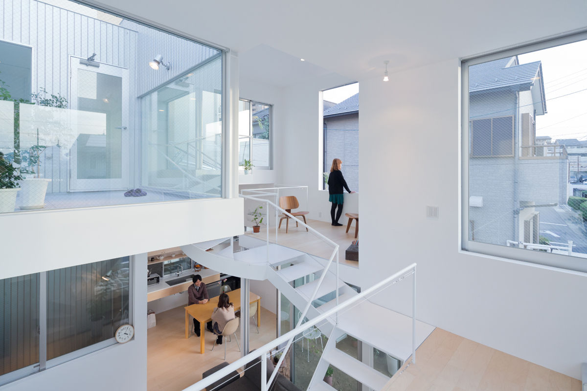 House in Chayagasaka, 近藤哲雄建築設計事務所 近藤哲雄建築設計事務所 Modern living room