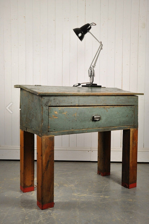 Repurposed Factory Desk, Original House Original House Rustic style study/office Desks