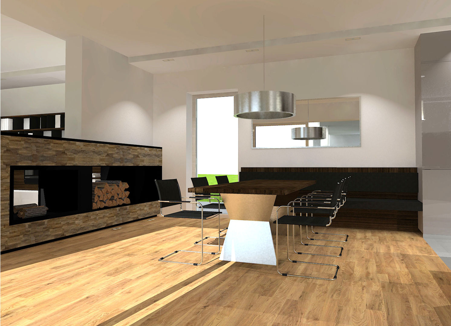 Haus M. | Essbereich | Küche Variante A Innenarchitektur | Ina Nimmrichter Moderne Esszimmer