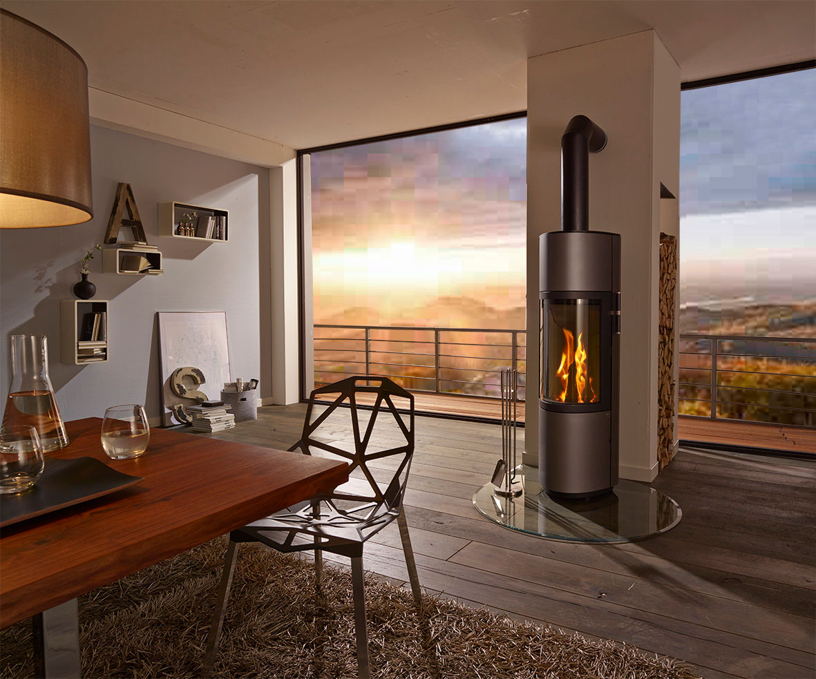 Stufe a legna CERA DESIGN, MaisonFire MaisonFire Salas modernas Chimeneas y accesorios