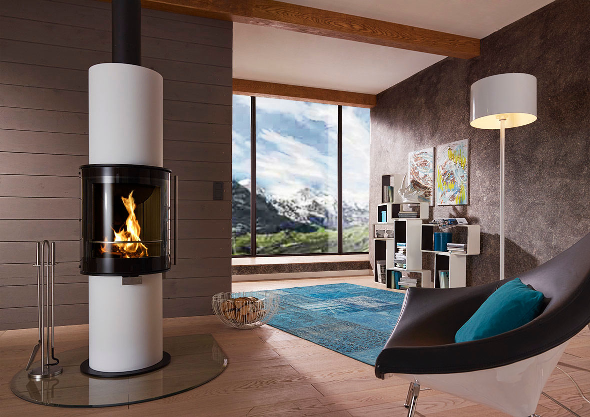 Stufe a legna CERA DESIGN, MaisonFire MaisonFire Modern living room Fireplaces & accessories