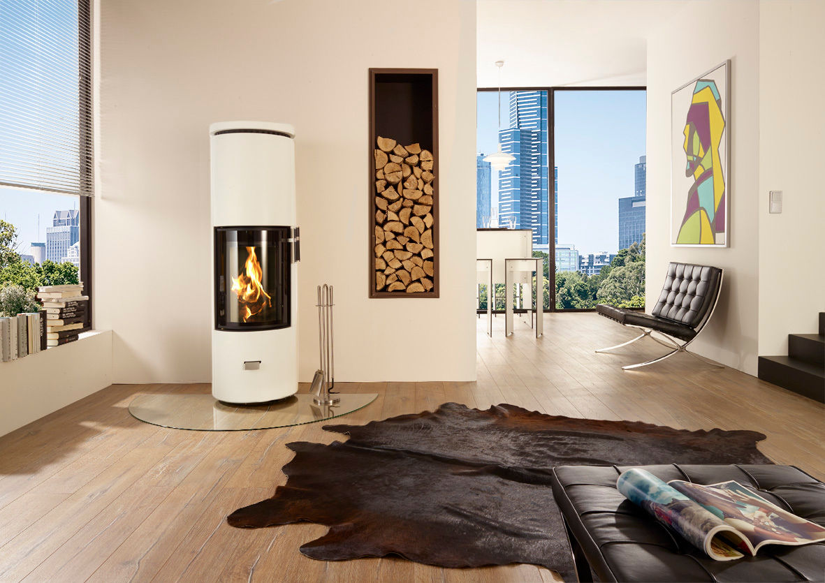 Stufe a legna CERA DESIGN, MaisonFire MaisonFire Livings modernos: Ideas, imágenes y decoración Chimeneas y accesorios