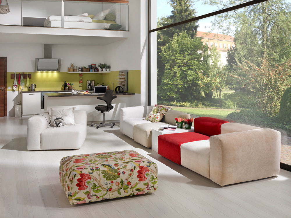 Sofa (nach Maß)..., HOME Schlafen & Wohnen GmbH HOME Schlafen & Wohnen GmbH غرفة المعيشة أريكة ومقاعد إسترخاء