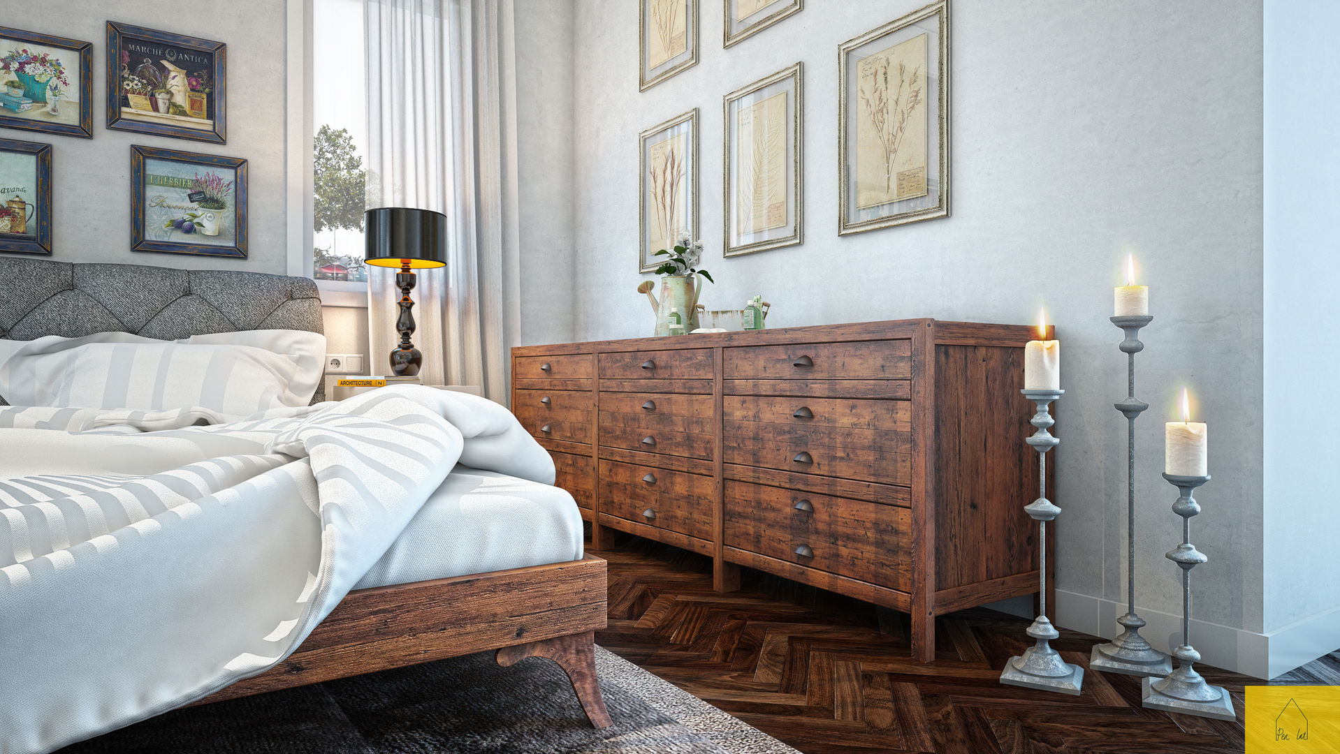 Yatak Odası Tasarımı, Penintdesign İç Mimarlık Penintdesign İç Mimarlık Classic style bedroom Beds & headboards