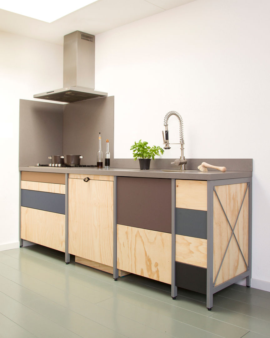 Constructieve keuken, Studio Mieke Meijer Studio Mieke Meijer مطبخ