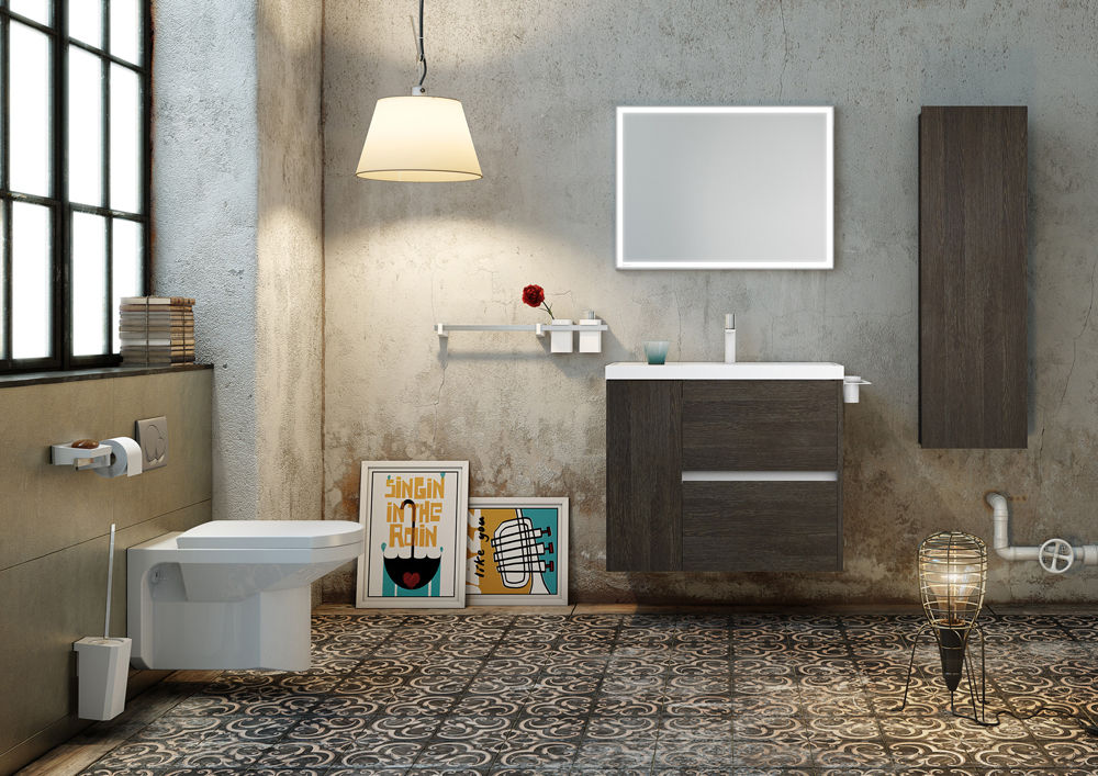 MUEBLE PARA BAÑO LÍNEA CODE, SONIA SONIA Industrial style bathroom Sinks