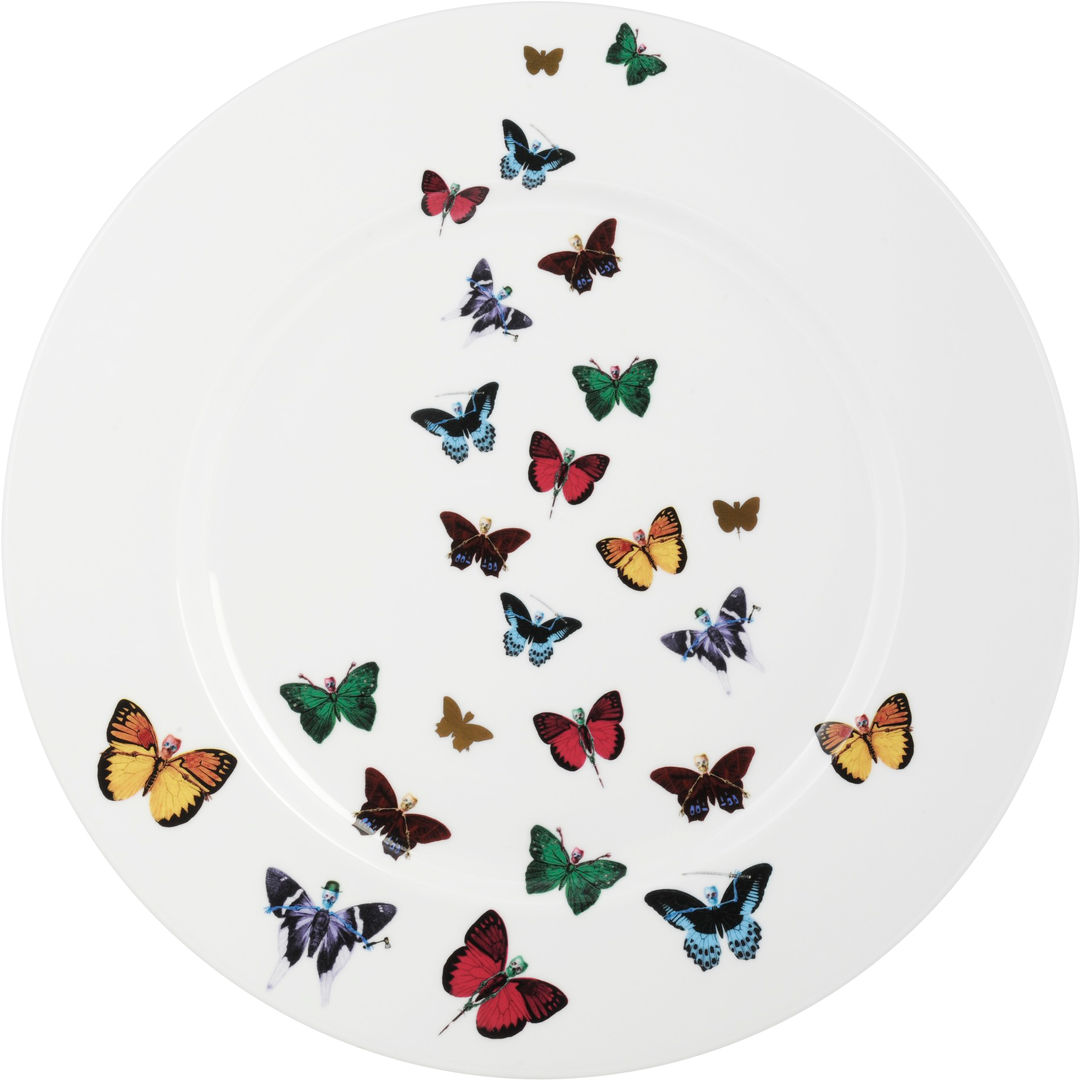 Lepidoptera, The New English The New English ห้องครัว ช้อนส้อม จานชามและเครื่องแก้ว