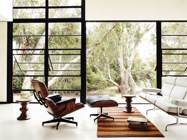 Eames Lounge Chair & Ottoman, Herman Miller Herman Miller Fotos de Decoración y Diseño de Interiores