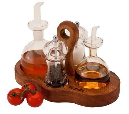 Harch Condiments Caddy, Harch Wood Couture Harch Wood Couture Kitchen Kitchen utensils