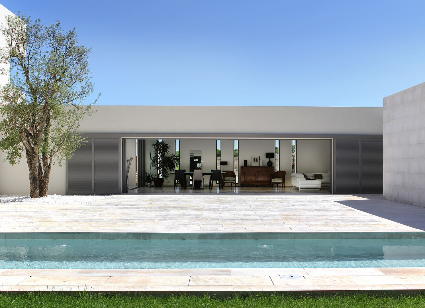 Maison à patio, Hamerman Rouby Architectes Hamerman Rouby Architectes Case in stile minimalista