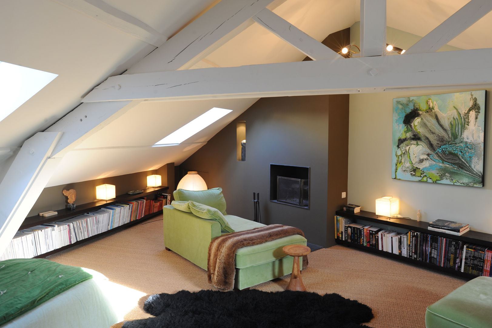 Loft dans un ancien entrepôt , Agence d'architecture intérieure Laurence Faure Agence d'architecture intérieure Laurence Faure Eclectic style bedroom