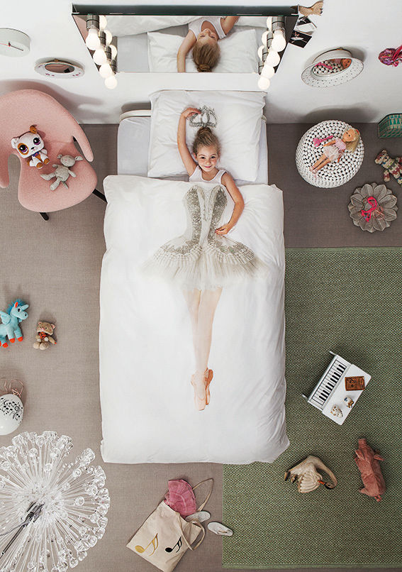 SNURK Children's Ballerina Duvet Bedding Set Cuckooland Dormitorios infantiles Accesorios y decoración