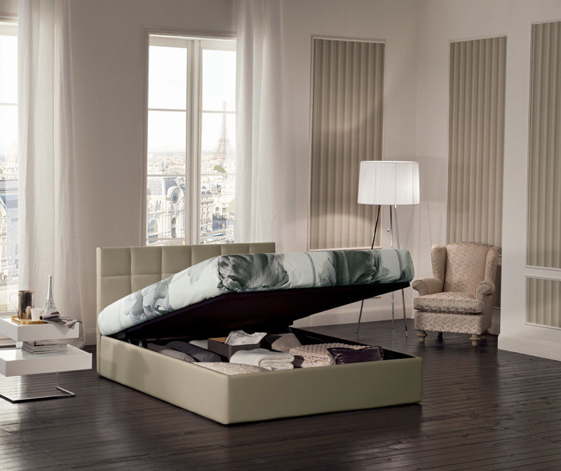 Smart bed, i contenitori per fare spazio sotto al letto