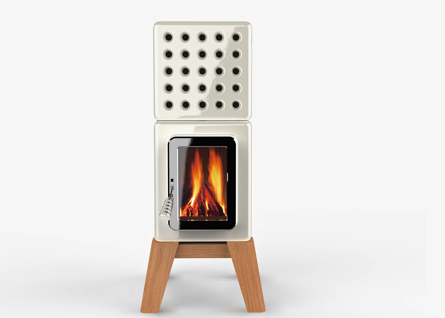 CUBI-STACK-BY-ADRIANO-DESIGN Adriano Design Modern living room Fireplaces & accessories