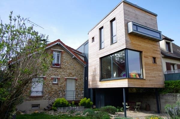 Extension de maison à Draveil, Atelier d'Architecture Marc Lafagne, architecte dplg Atelier d'Architecture Marc Lafagne, architecte dplg Casas de estilo moderno