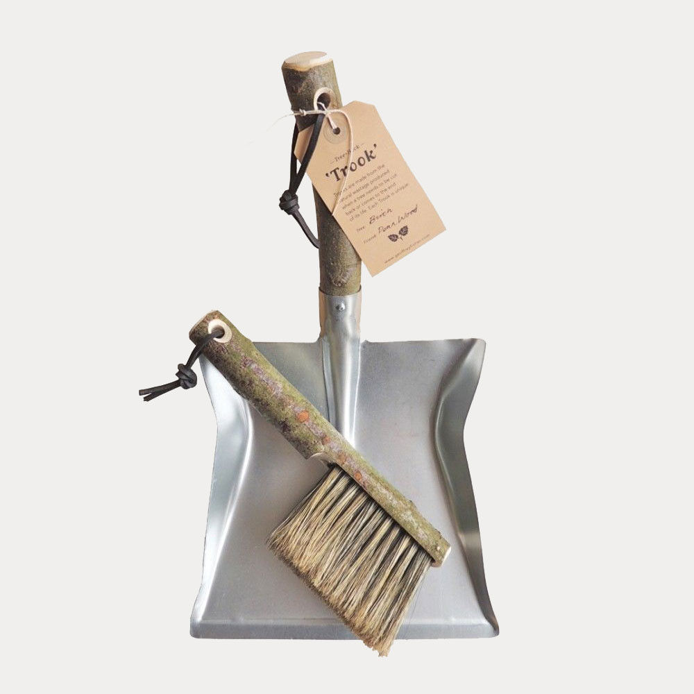 natural wood trook dustpan & brush Fate London Rustic style house Accessories & decoration