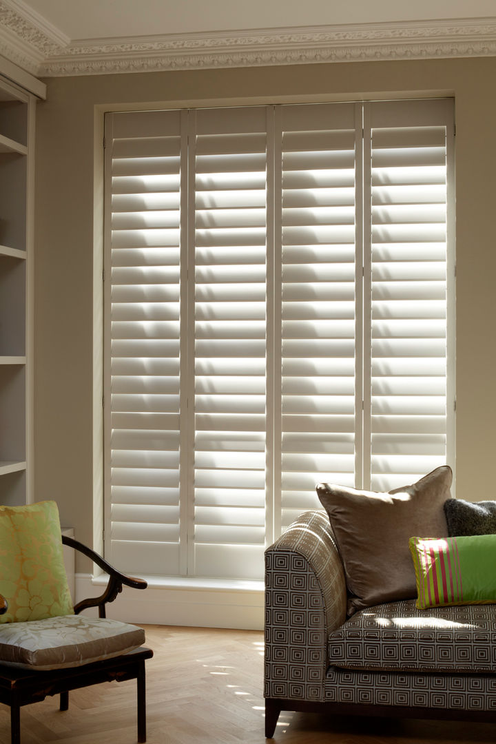 TNESC Living Room Shutters The New England Shutter Company Klassische Wohnzimmer Accessoires und Dekoration