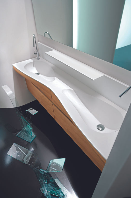 ARCHEDA / RAB "BAGNI D'AUTORE", Graphosds Graphosds Modern bathroom Sinks