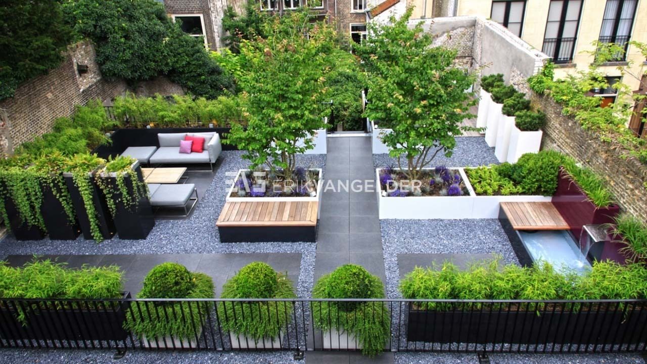 Roof terrace Dordrecht, ERIK VAN GELDER | Devoted to Garden Design ERIK VAN GELDER | Devoted to Garden Design Jardins modernos