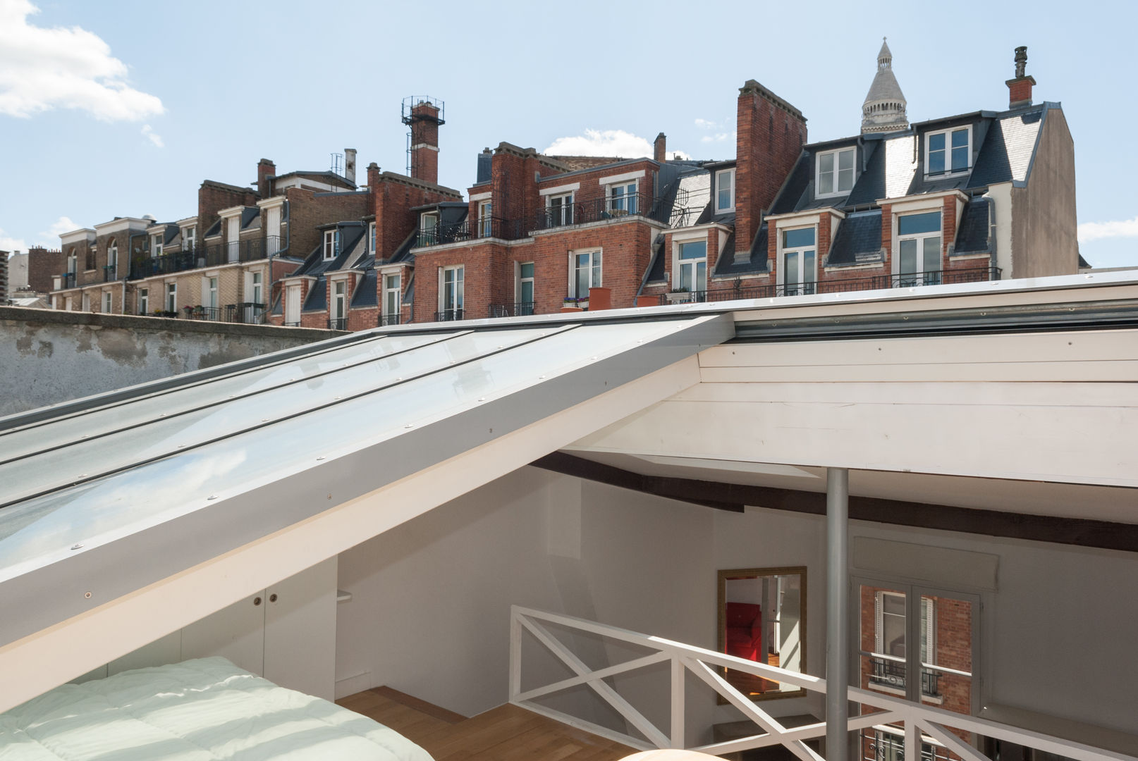 Appartement cabriolet, Emmanuel CROS architecture Emmanuel CROS architecture Balcon, Veranda & Terrasse modernes