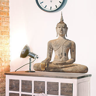 Wandtattoo Buddha homify Paredes y pisos de estilo asiático Decoración de paredes