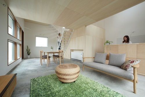 Azuchi House, ALTS DESIGN OFFICE ALTS DESIGN OFFICE Modern Living Room