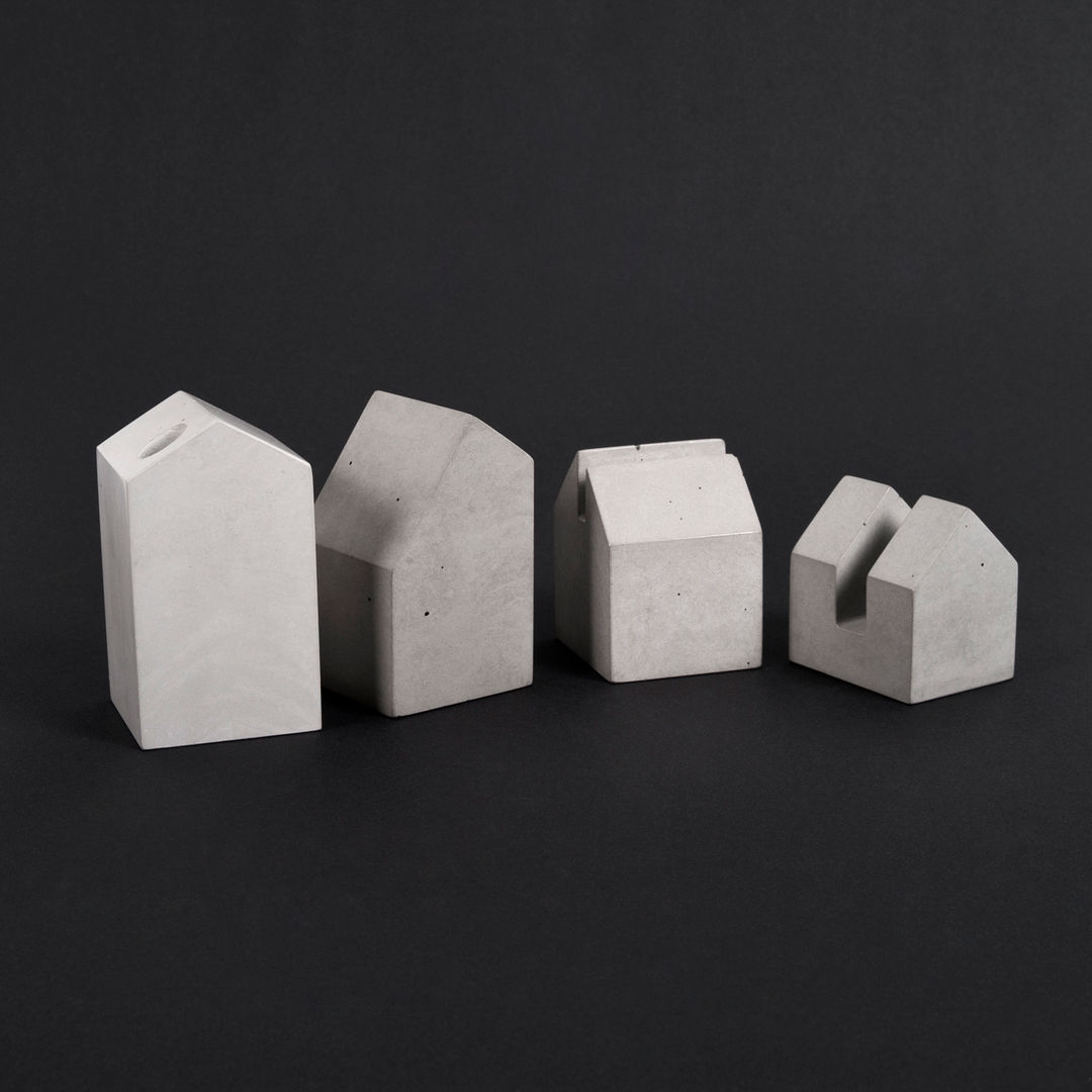 concrete town homify Minimalistische Arbeitszimmer Accessoires und Dekoration