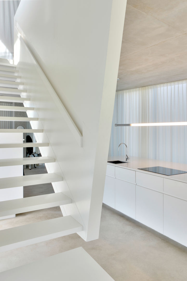 H' House, Wiel Arets Architects Wiel Arets Architects Couloir, entrée, escaliers modernes