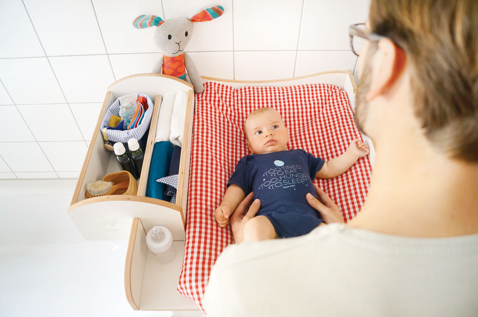 WICKWAM - der Wickelaufsatz für die Waschmaschine , WICKWAM WICKWAM Scandinavian style bathroom Storage