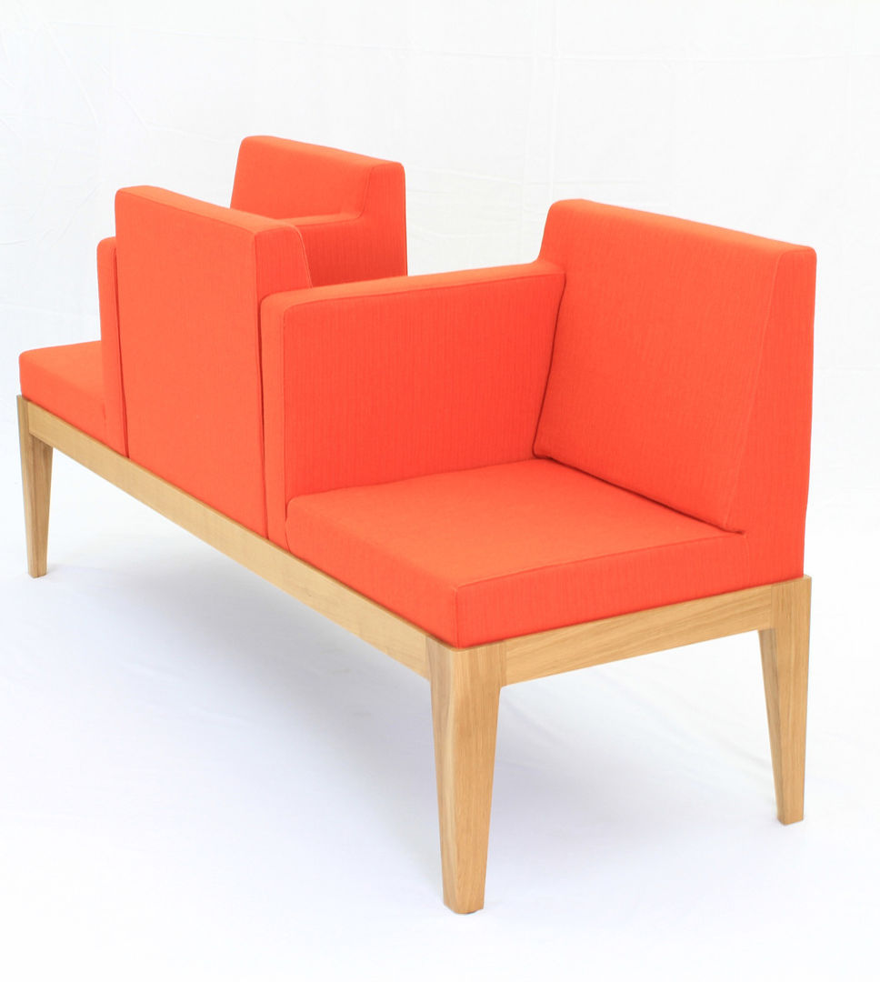 Banda Wood Lounge, xchange design GmbH xchange design GmbH غرفة السفرة Chairs & benches
