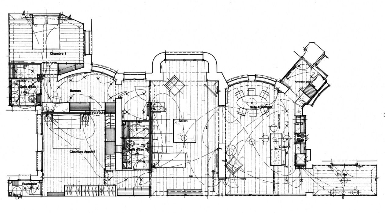 Plan général d'Avant Projet Philippe Ponceblanc Architecte d'intérieur Cuisine minimaliste Police de caractère,Ingénierie,Pièce automobile,Parallèle,Schéma,Planifier,Cylindre,Dessin,Dessin au trait,Rectangle