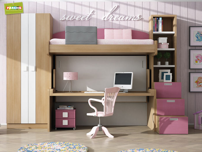 Literas abatibles autoportantes. muebles plegables para pladur, Muebles Parchis. Dormitorios Juveniles. Muebles Parchis. Dormitorios Juveniles. Modern nursery/kids room Beds & cribs