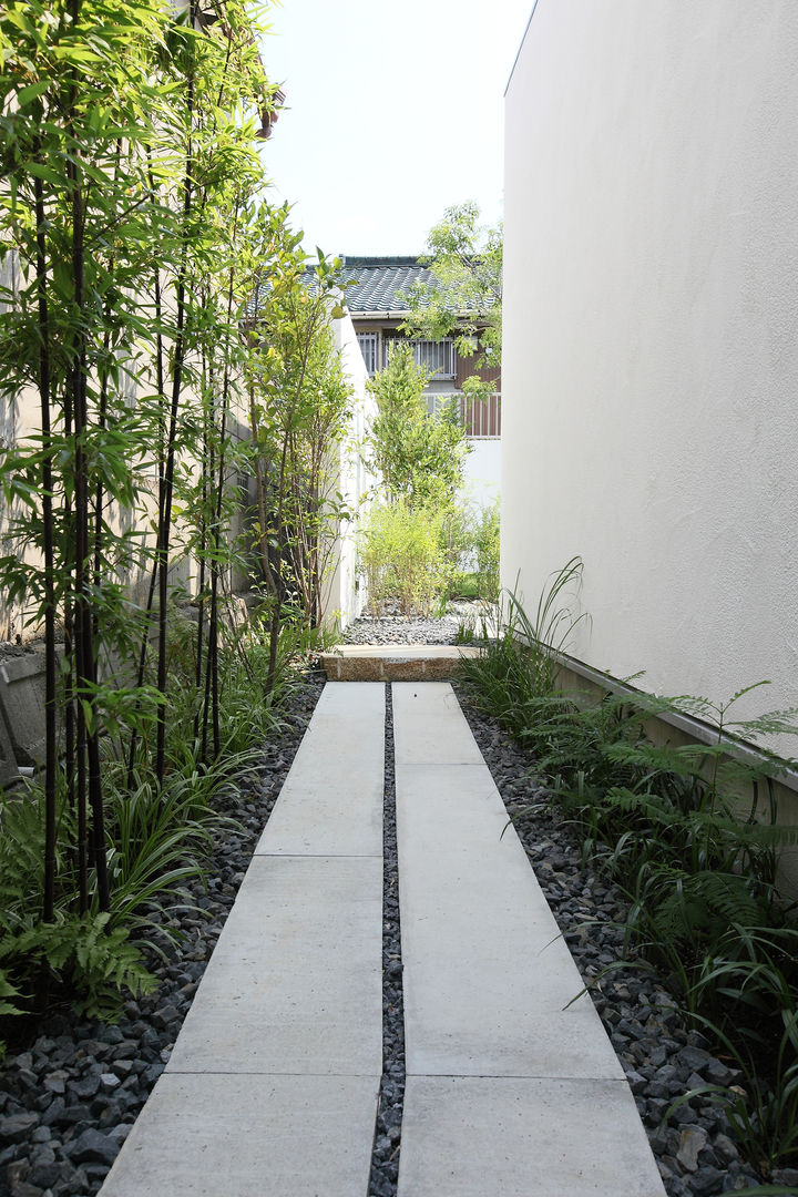 House with the bath of bird, Sakurayama-Architect-Design Sakurayama-Architect-Design Moderne tuinen