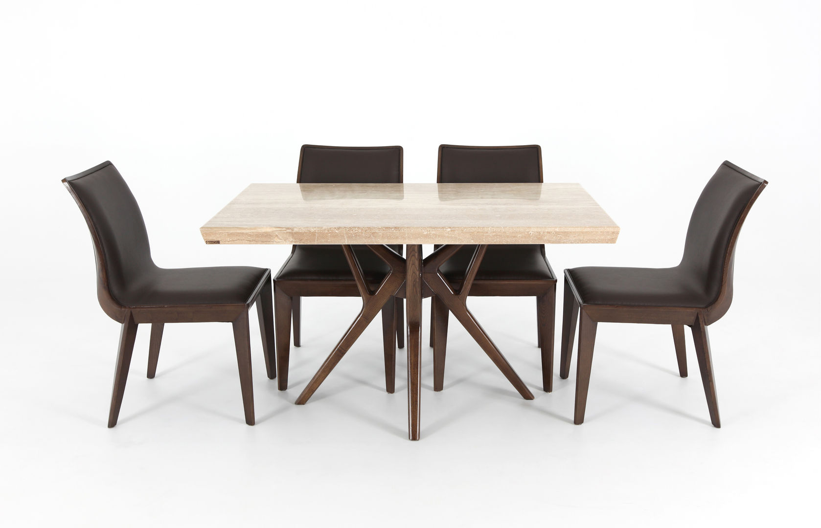 501 대리석 식탁, (주)디모스 (주)디모스 Modern style kitchen Tables & chairs