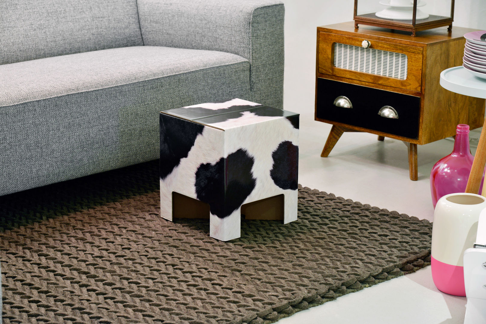 COW Dutch Design Chair, Dutch Design Dutch Design ラスティックデザインの リビング 椅子